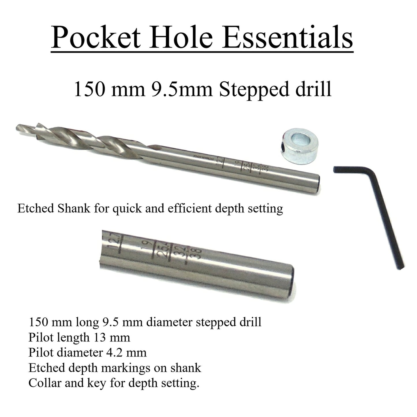 Straight Shank Pocket Hole Drill Bit - E.P.H