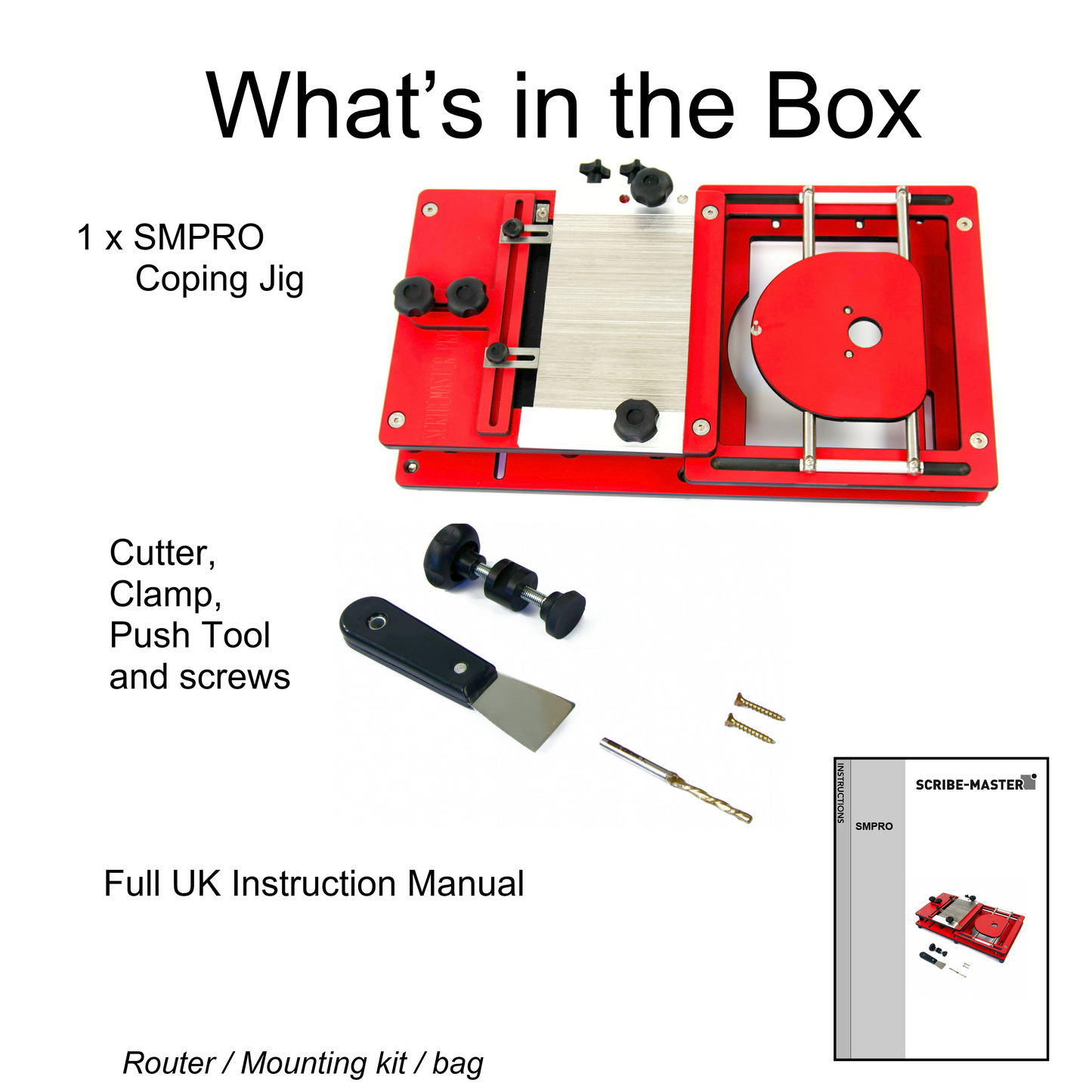 Skirting Board Coping Jig- Router Scribing System for Perfect Internal Corners | Scribe-Master SMPRO