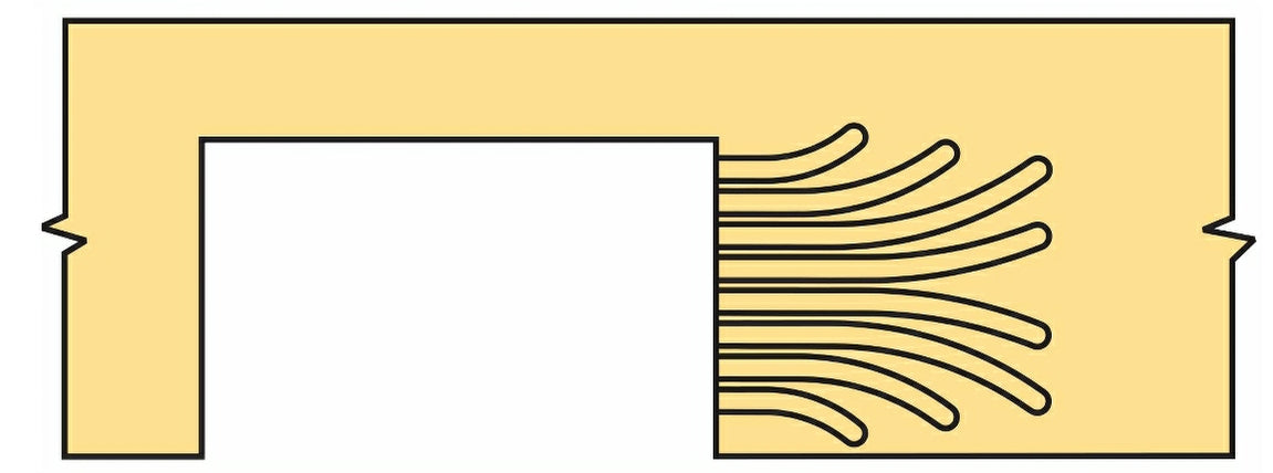 Curved Draining Groove Insert for DGPLUS & DGPRO by ScribeMaster