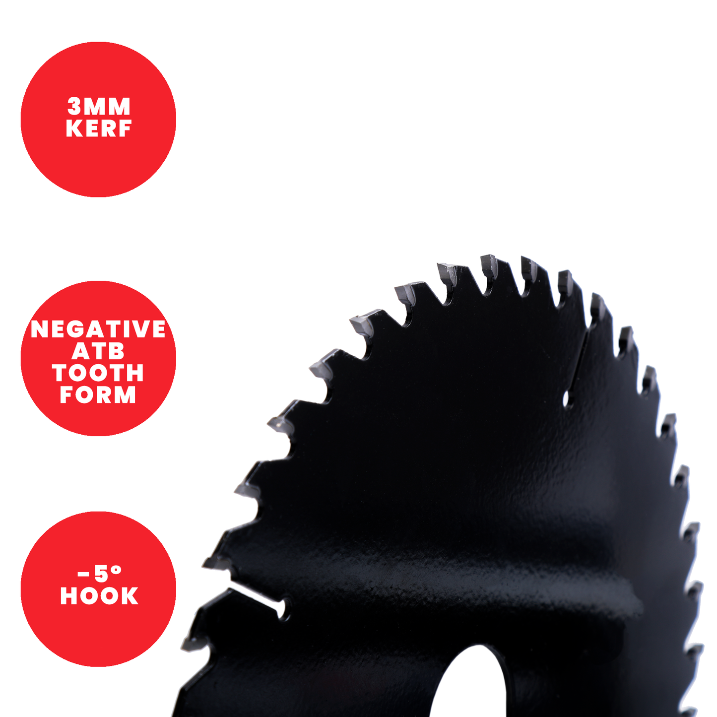 Titman Edge Tools TCT Extra Fine Finish Mitre Saw Crosscutting Saw Blade - 250mm x 30mm x 48 Tooth TCT - TB2507230N