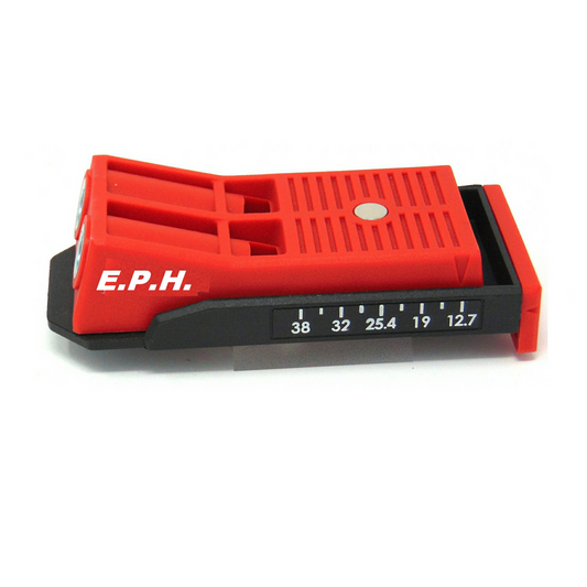 E.P.H. ETPHJ Twin Pocket Hole Jig- Adjustable Metric Pocket Screw Jig with Magnetic Plate & Hardened Guides- For Cabinet, Furniture & Timber Joinery (No Accessories Included) (Copy)