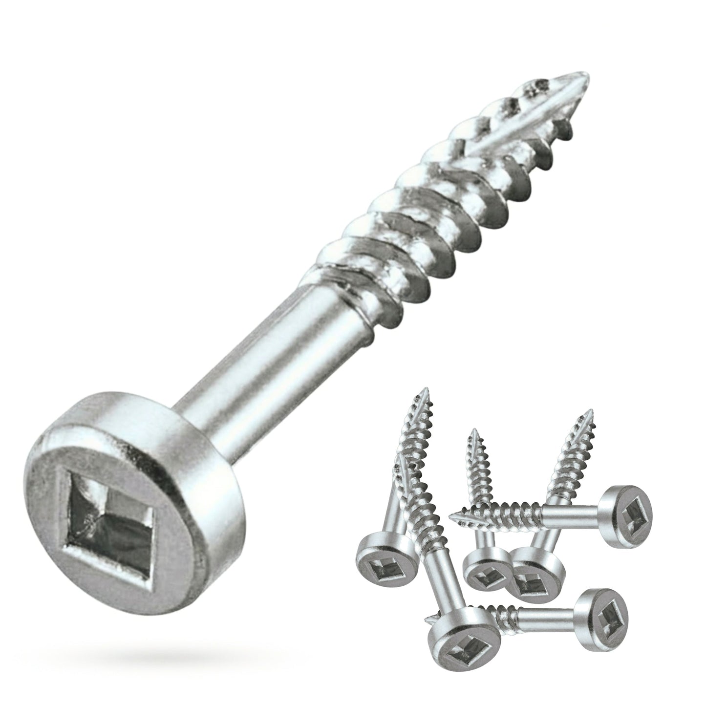 E.P.H. Pocket Hole Screws- No.6 x 25mm, Pack of 1,000- Fine Self-Cutting Thread, Square Drive- For Hardwoods- EPH6251000F