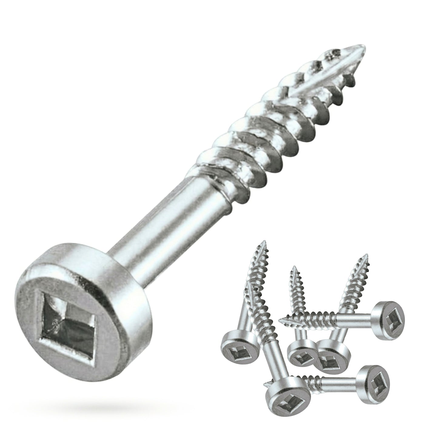 E.P.H. Pocket Hole Screws – No.6 x 25mm, Pack of 1,000 – Fine Self-Cutting Thread, Square Drive – For Hardwoods – EPH6251000F