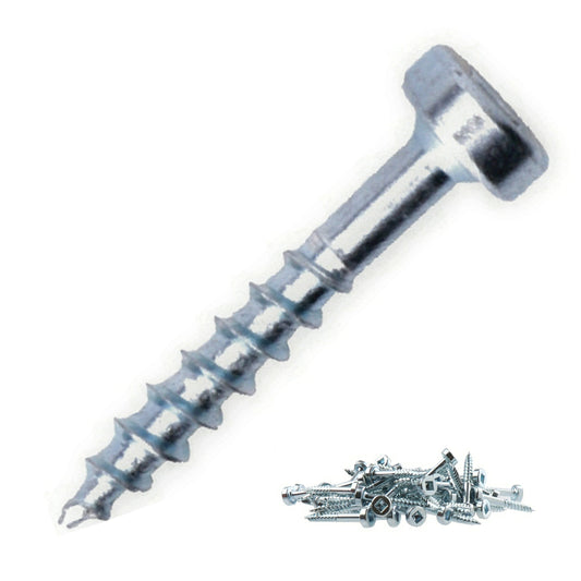 E.P.H. Pocket Hole Screws- No.7 x 25mm, Pack of 1,000- Coarse Self-Cutting Thread, Square Drive- For Softwoods & Man-Made Boards- EPH7251000C