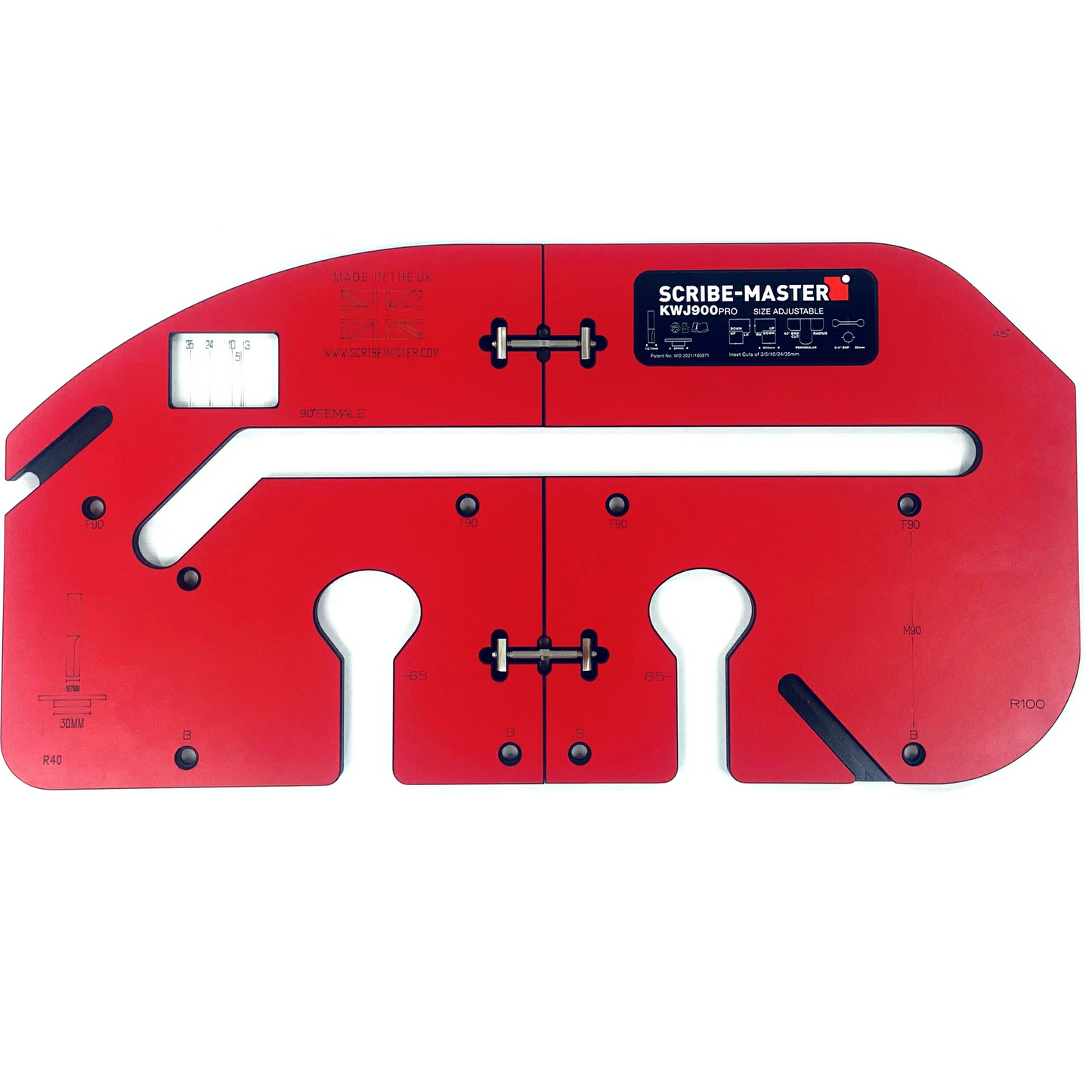 SCRIBE-MASTER, High Pressure Laminate worktop jig with Patented Sight Line Technology - KWJ900PRO