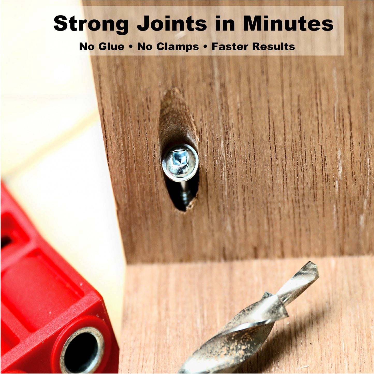E.P.H. Pocket Hole Screws- No.8 x 63mm, Pack of 250- Coarse Self-Cutting Thread, Square Drive- For Softwoods & Man-Made Boards- EPH863250C