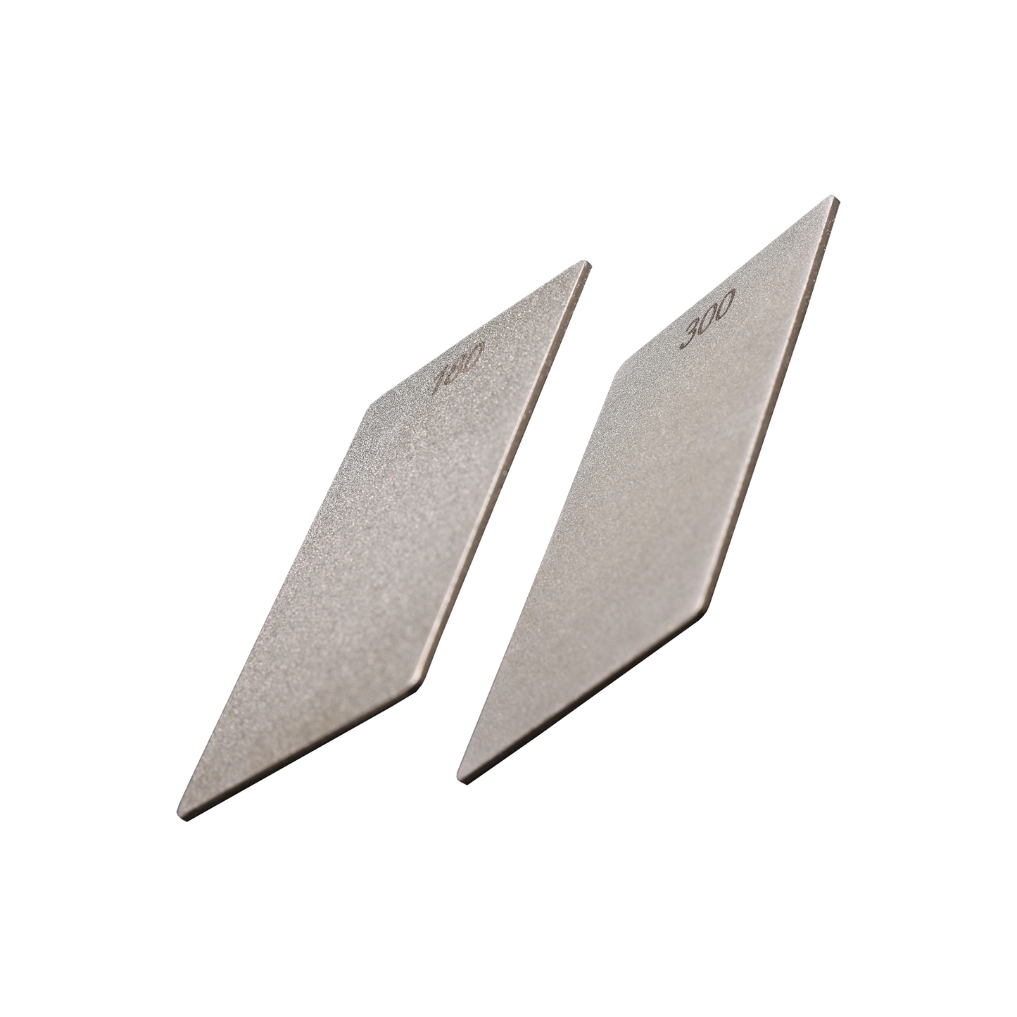 James Barry Diamond Credit Card Sharpening Stone- Double-Sided 300 & 180 Grit- 3"x2"- Woodturners Stone for HSS & Carbide Tools- ECCCM with Storage Wallet