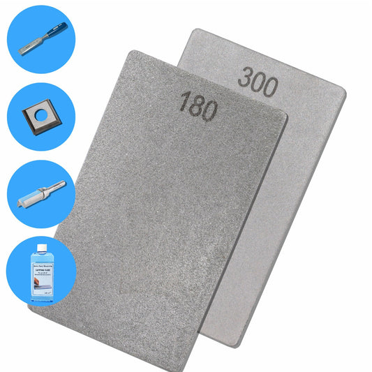 3" x 2" Double Sided Diamond Credit Card Stone  : 300 /180 Grit
