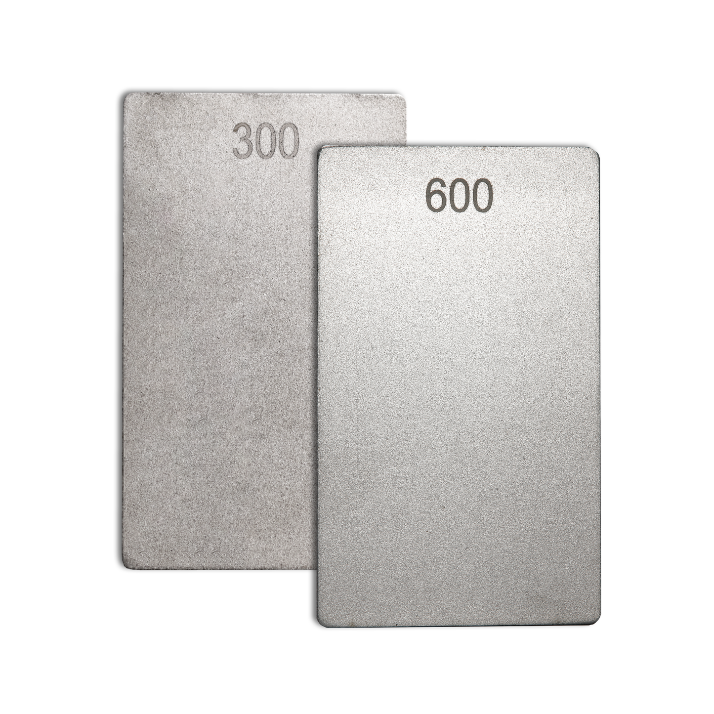 James Barry 300/600 Grit Diamond Sharpening Stone- Credit Card Size, Dual-Sided, 1.6mm Thick- Precision Honing for Carbide, HSS, Woodworking Tools- ECCFC