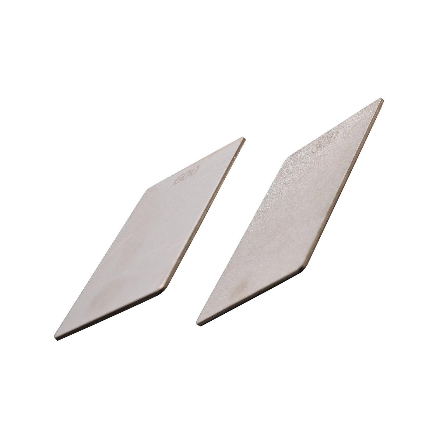 James Barry 300/600 Grit Diamond Sharpening Stone- Credit Card Size, Dual-Sided, 1.6mm Thick- Precision Honing for Carbide, HSS, Woodworking Tools- ECCFC