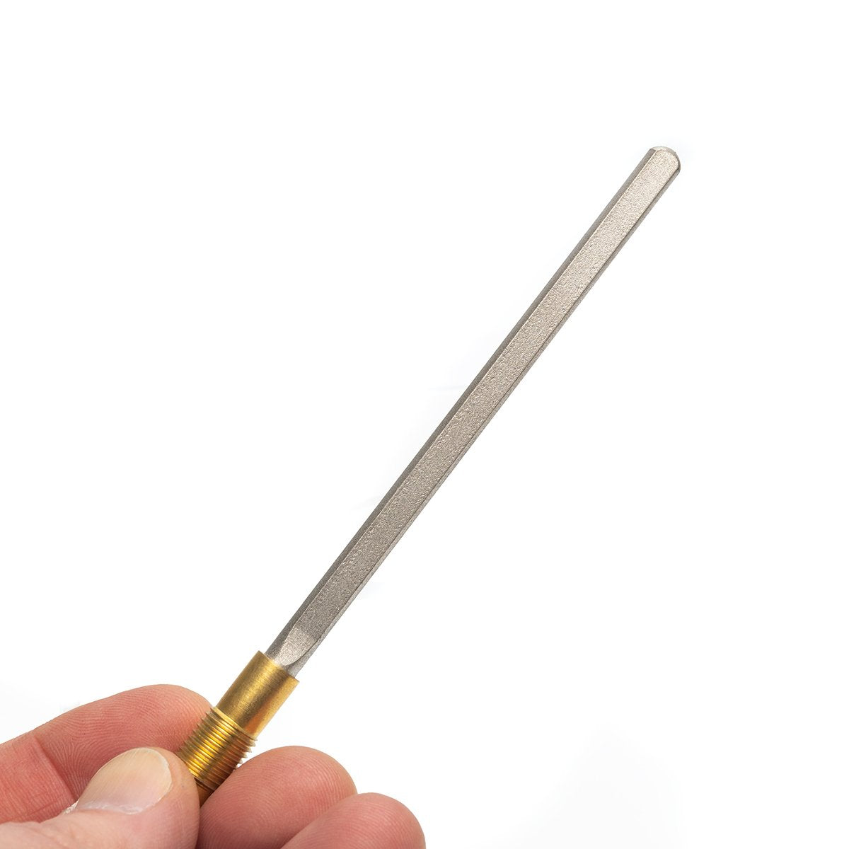 James Barry Sharpening Diamond Pen File, 600 Grit, 5.6" (143 mm) Pocket Sharpener with V-Groove, Flat & Curved Faces for Fishing Hooks, Darts, Knives & Serrations, Model EFOF