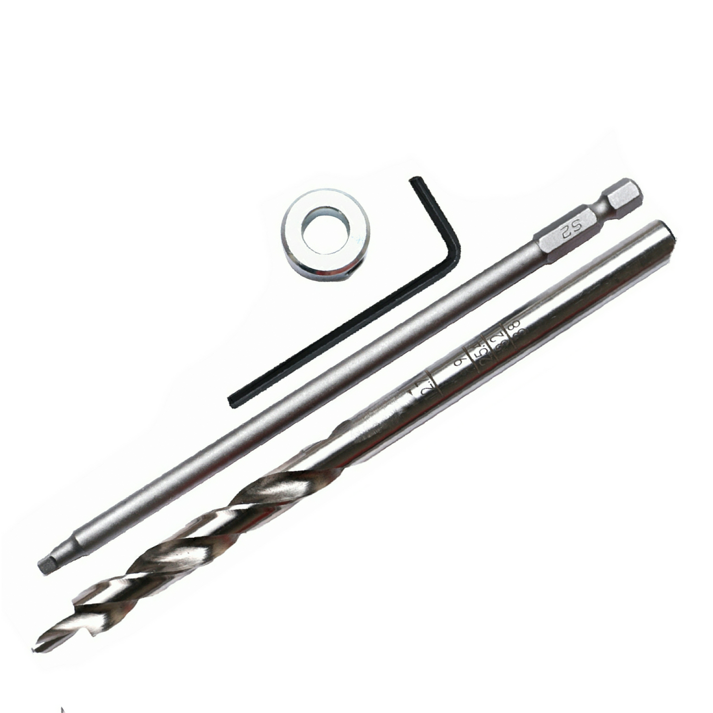 Pocket Hole Stepped Drill Bit and Roberston #2 Square Drive