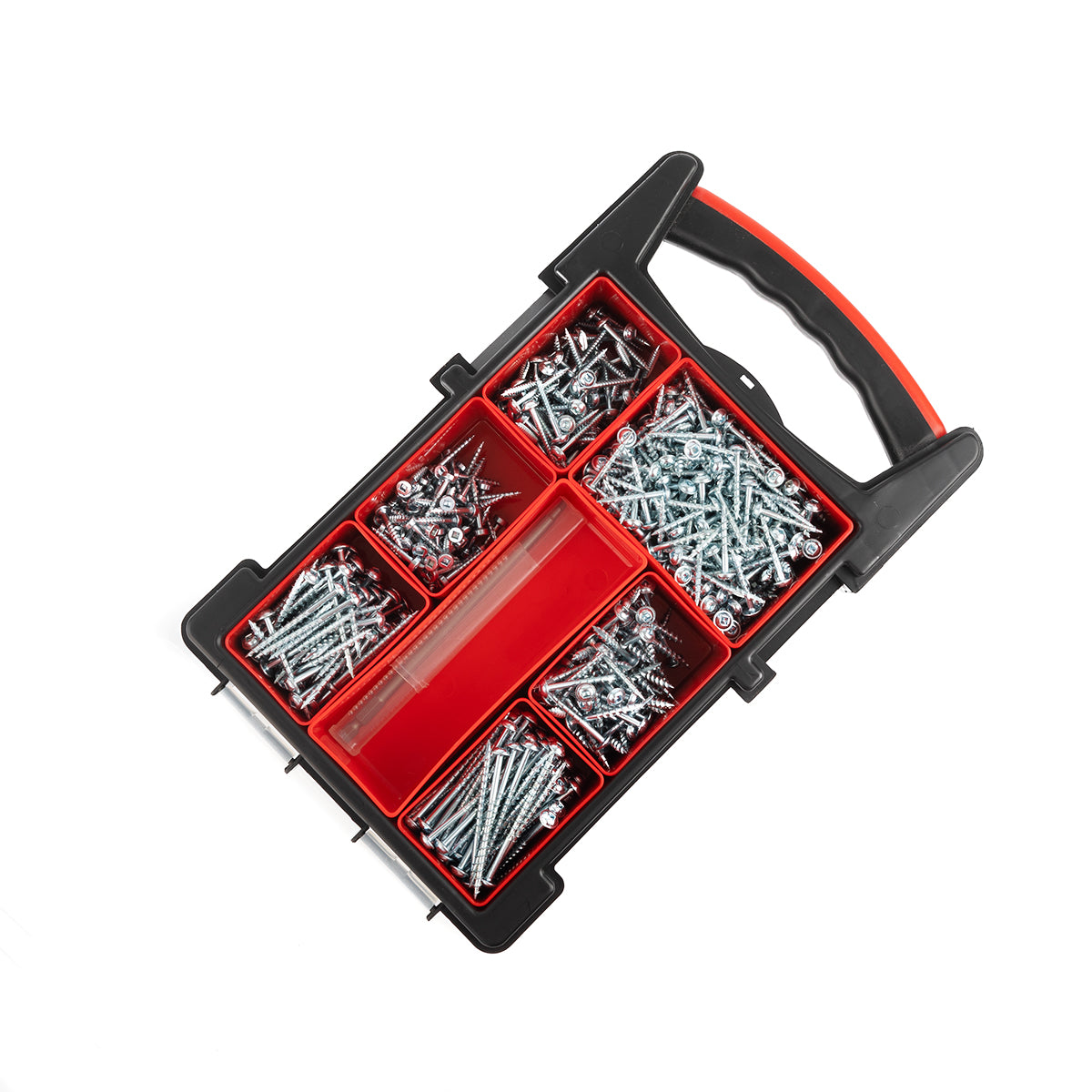 E.P.H. Pocket Hole Screws – 650pc Assorted Self-Tapping Zinc-Coated Square Drive Wood Screws for Hardwood & Softwood – Includes 150mm Driver Bit & Heavy-Duty Carry Case – EPH650CASE