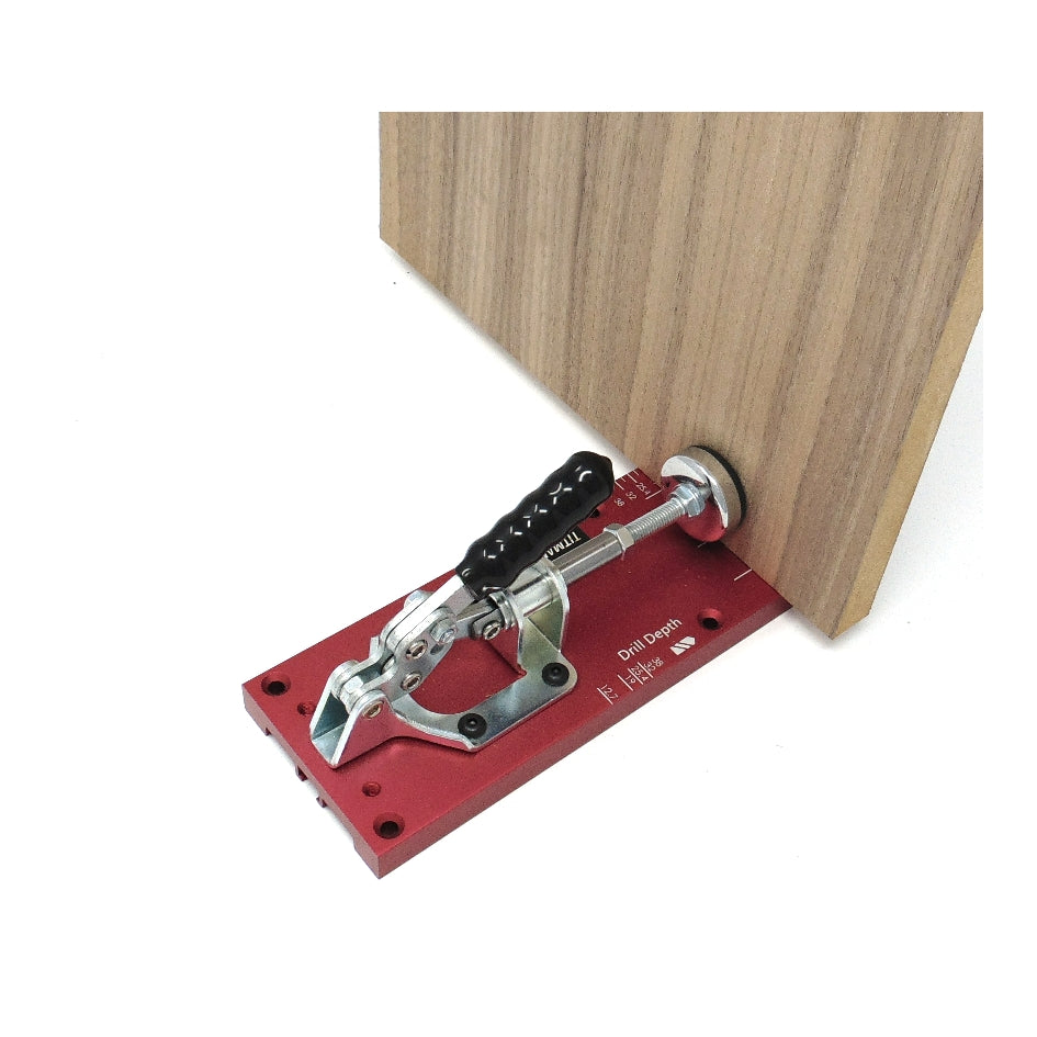 Titman Edge Professional Pocket Hole Jig Kit with 4 port turret, HSS Drill Bit & Depth Setting Collar, 150mm Square Bit Drive & 50 Pocket Hole Screws, ESPHJ