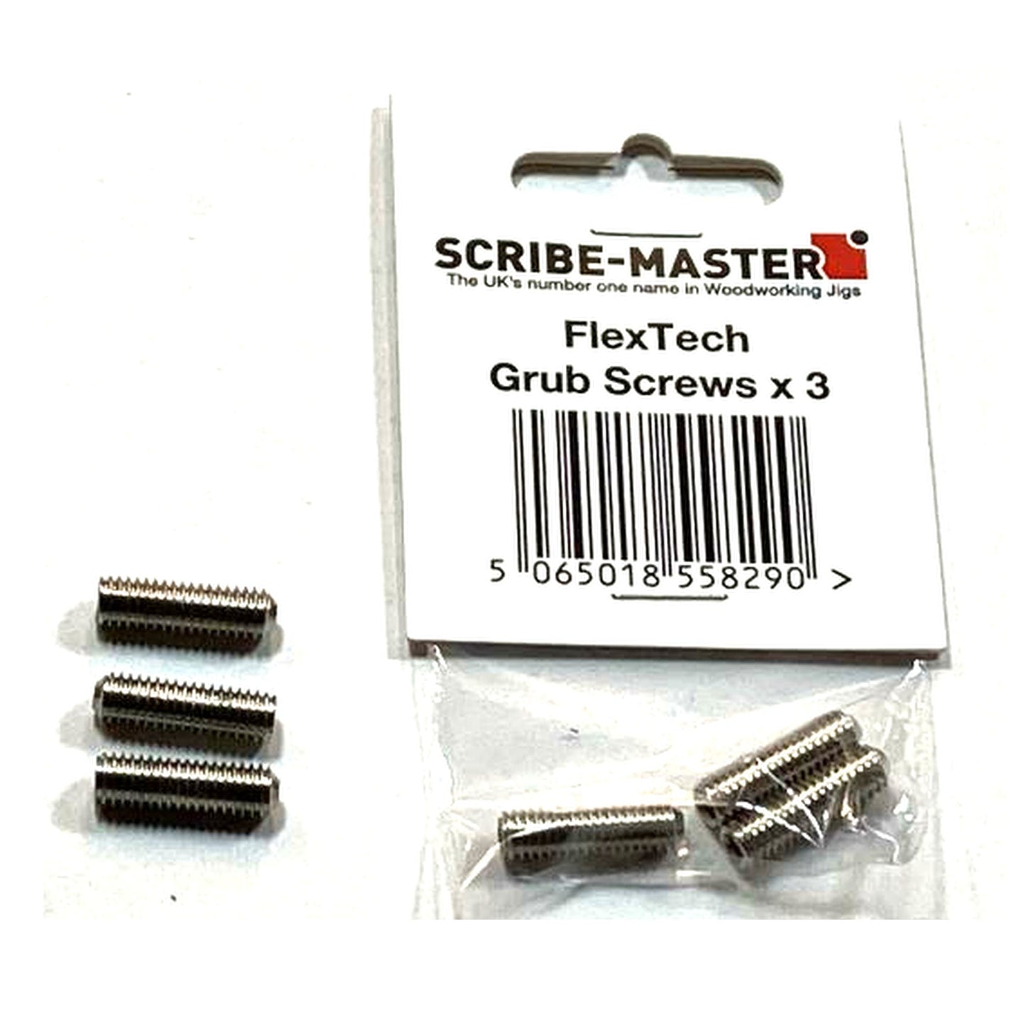 SCRIBE-MASTER Worktop Drainer jigs Flex Tech Grub Screws 3 Pieces -DGGRUB
