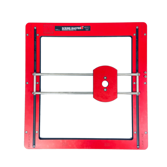 SCRIBE-MASTER, Drainer Groove Pro - Scribe-Master Drainer Groove Pro Jig- DGPRO | Anti-Bow Flex-Tech | Adjustable Groove Carriage | 0.5° Fall | Template-Compatible | For Timber & Solid Surface | UK Made & Patentedwith Recess/Groove Carriage - DGPRO