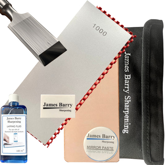 Diamond Sharpening Stone 8- Professional Dual Grit 1000/300 Bench Stone Kit- Monocrystalline Electroplated- For Chisels, Plane Irons & Knives
