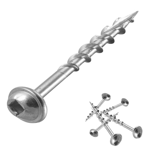 E.P.H. Pocket Hole Screws – No.8 x 38mm, Pack of 500 – Coarse Self-Cutting Thread, Square Drive – For Softwoods & Man-Made Boards – EPH838500C