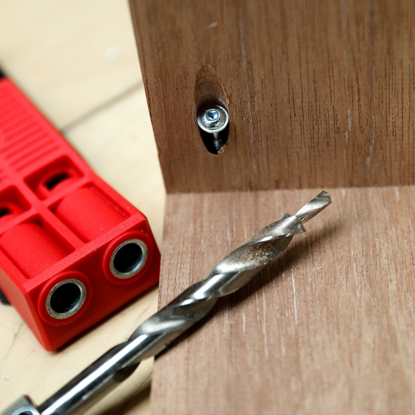 Pocket Hole Stepped Drill Bit and Roberston #2 Square Drive - TWIN PACK