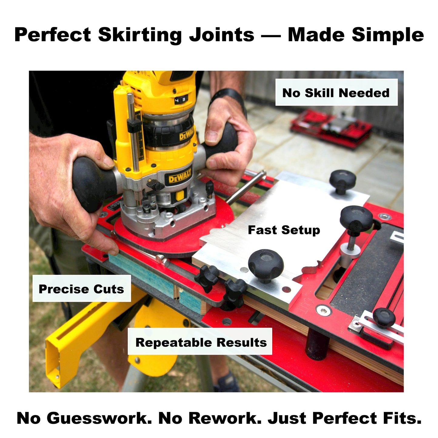 Skirting Board Coping Jig- Router Scribing System for Perfect Internal Corners | Scribe-Master SMPRO