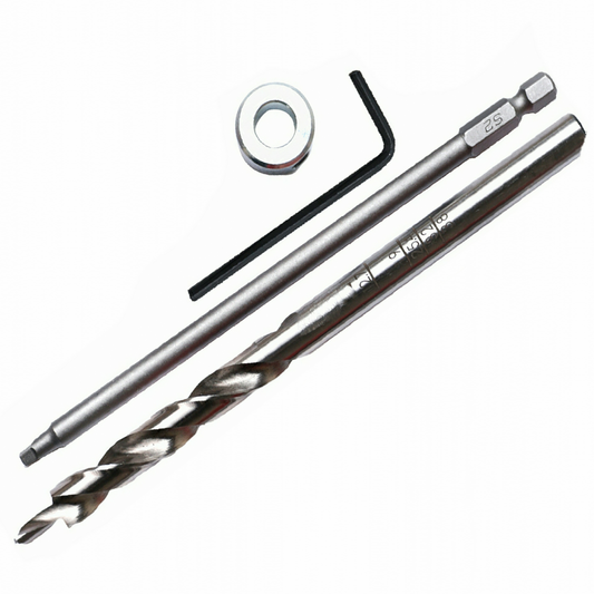 Pocket Hole Stepped Drill Bit and Roberston #2 Square Drive - TWIN PACK