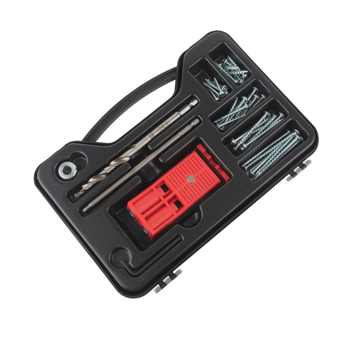 Pocket Hole Jig Starter Kit  in a Carry Case with Mixed Pocket Hole Screws - ETPHJCC1