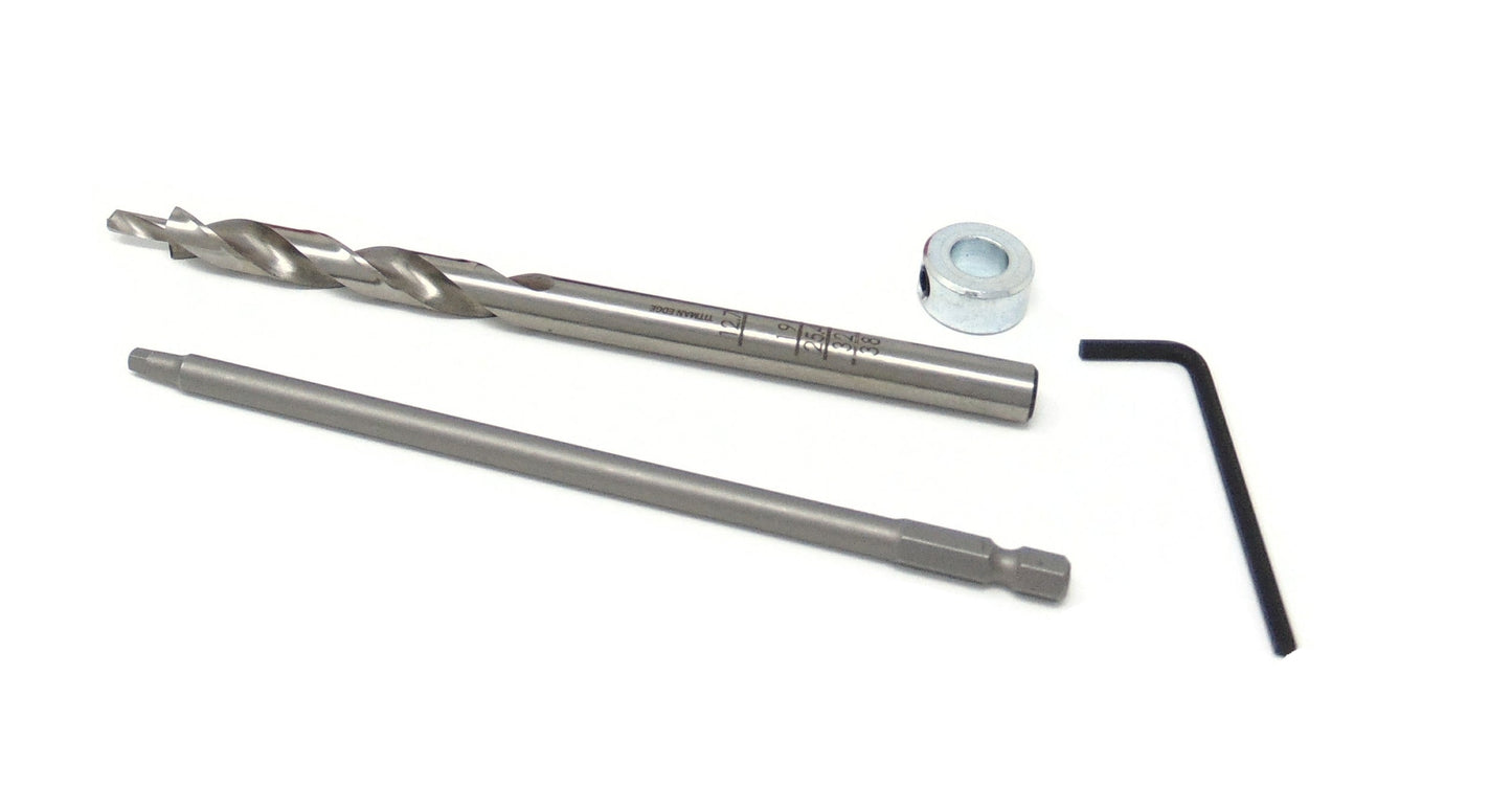Pocket Hole Stepped Drill Bit and Roberston #2 Square Drive