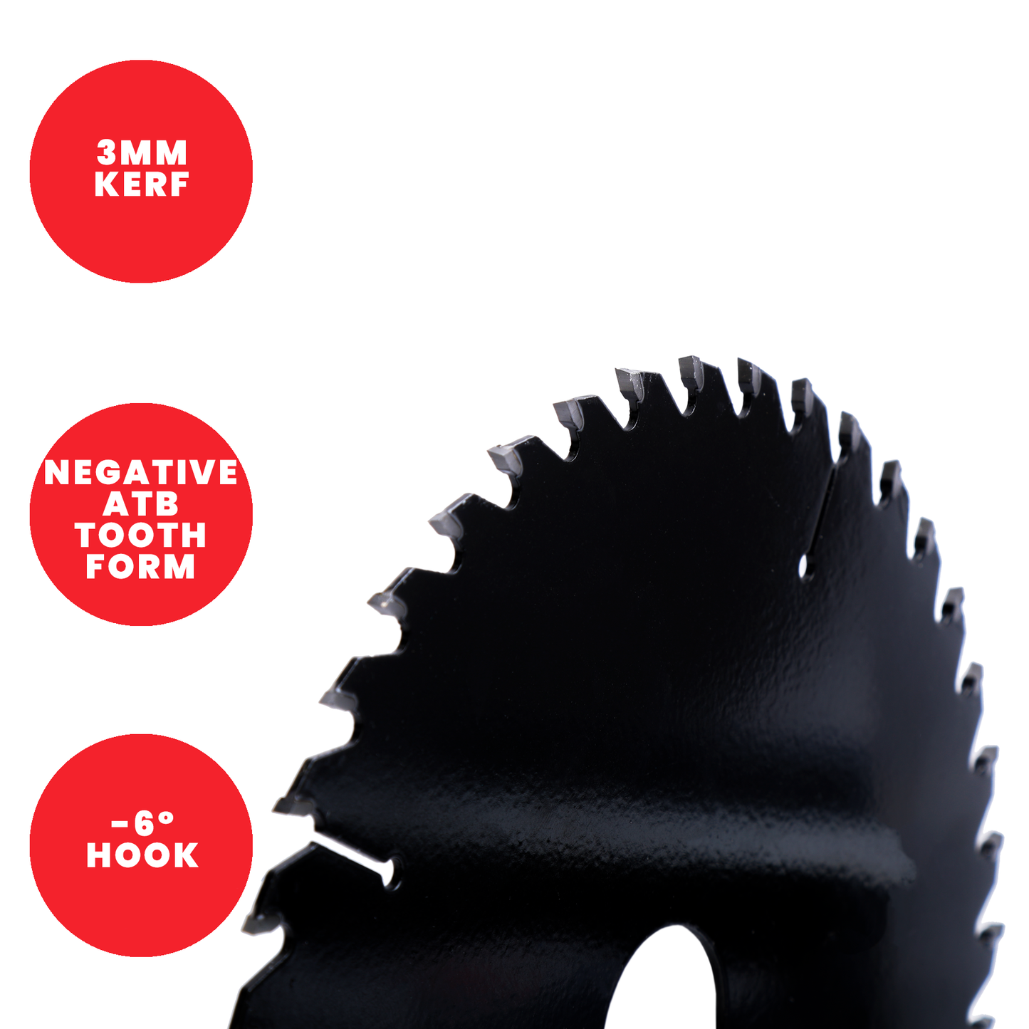 Titman Edge Tools TCT Saw Blade for Aluminium & Plastic 250mm x 30mm x 88 Tooth - TB2508430TCPN